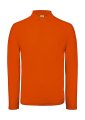 Heren Polo Lange Mouw B&C ID.001 Orange